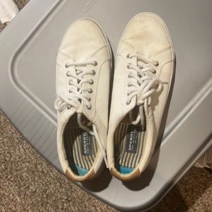 White sperry sneakers